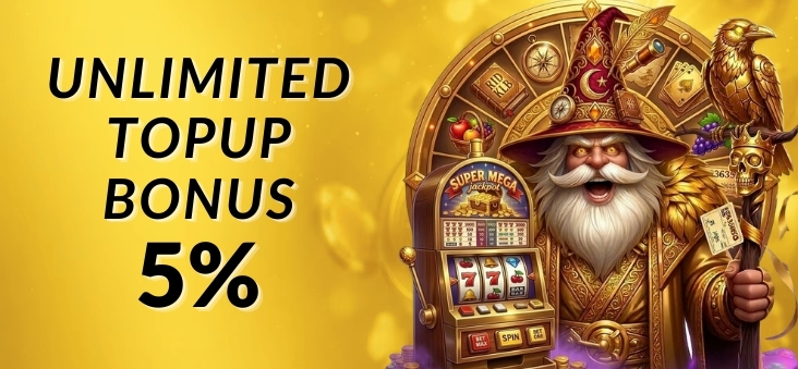 5% TOPUP BONUS UP TO MYR88